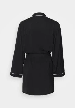 Anna Field Amanda Satin Dressing Gown - Badjas - Black -Korting Dameskleding 02d6ba585165492c8f07ab44f0a3d177