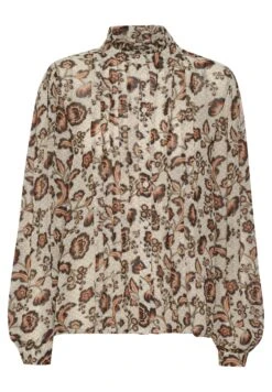 Part Two Viktorine - Overhemdblouse - Koi Japanese Flower Print 10 Part Two Viktorine - Overhemdblouse - Koi Japanese Flower Print -Korting Dameskleding 05cf054ba99b4551870b9d64cc0c000e