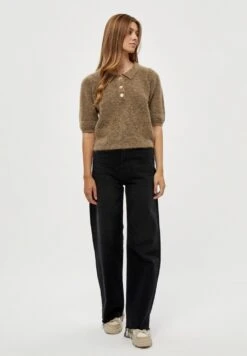 Minus Mille - Poloshirt - Sand Melange -Korting Dameskleding 0fa9ab95b0814bdb966f65de61276b13