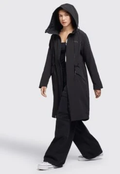 Khujo Marnia - Regenjas - Schwarz -Korting Dameskleding 14f335883f6a405fa491868ee7d8a001