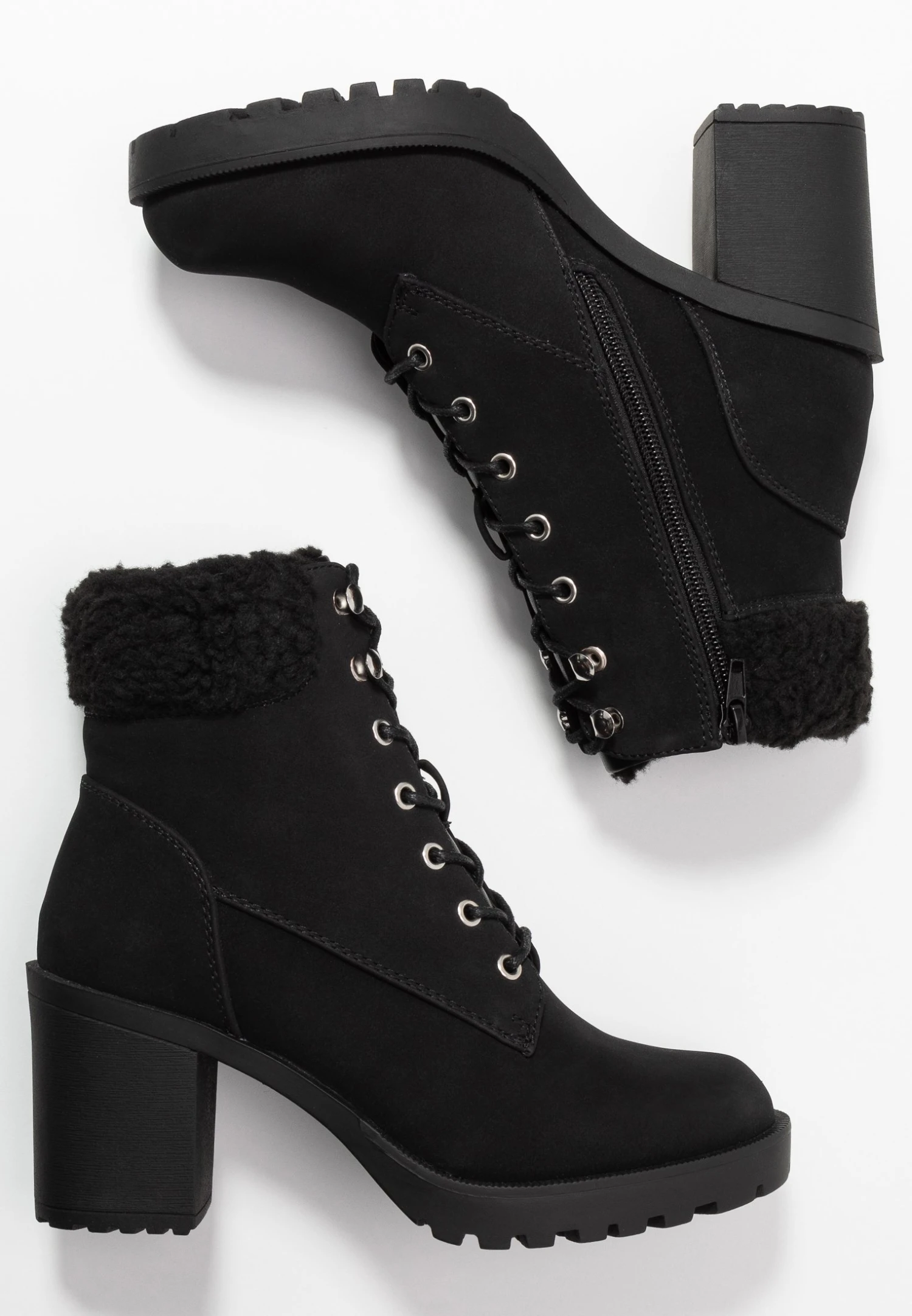 Anna Field Winter Boot - Enkellaarsjes Met Plateauzool - Black 4 Anna Field Winter Boot - Enkellaarsjes Met Plateauzool - Black - Afbeelding 4