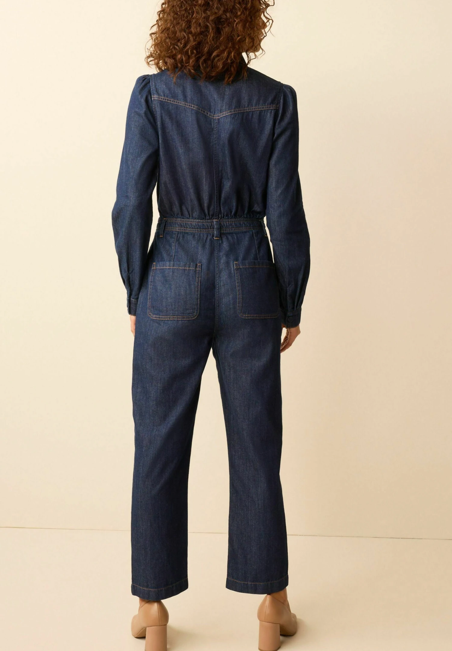 Next Button Through Boilersuit Petite - Jumpsuit - Rinse 2 Next Button Through Boilersuit Petite - Jumpsuit - Rinse - Afbeelding 2