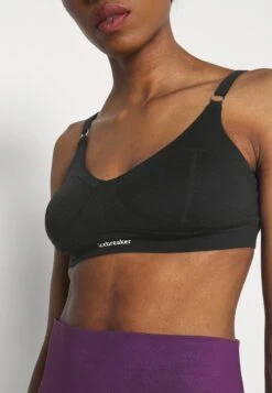 Icebreaker Merino Queens Clasp Bra - Sport Bh - Black -Korting Dameskleding 22551071461349939f18889e8be0b48c