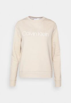 Calvin Klein Core Logo - Sweater - White Clay 8 Calvin Klein Core Logo - Sweater - White Clay -Korting Dameskleding 28fe3dac0bd4491aa03e5804ed475f3b