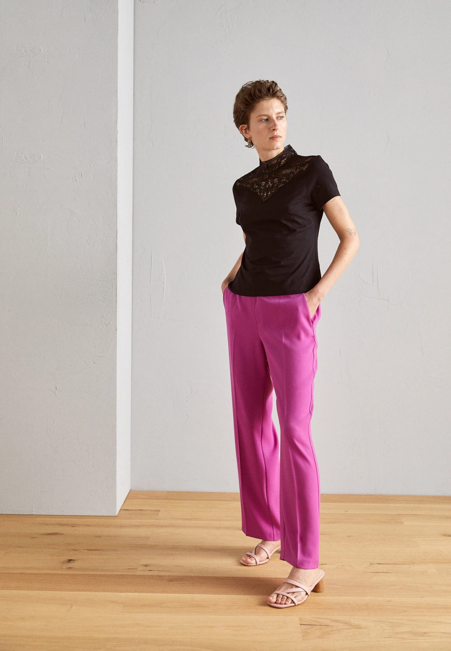 Mos Mosh Leia Pant - Broek - Vivid Viola 2 Mos Mosh Leia Pant - Broek - Vivid Viola - Afbeelding 2