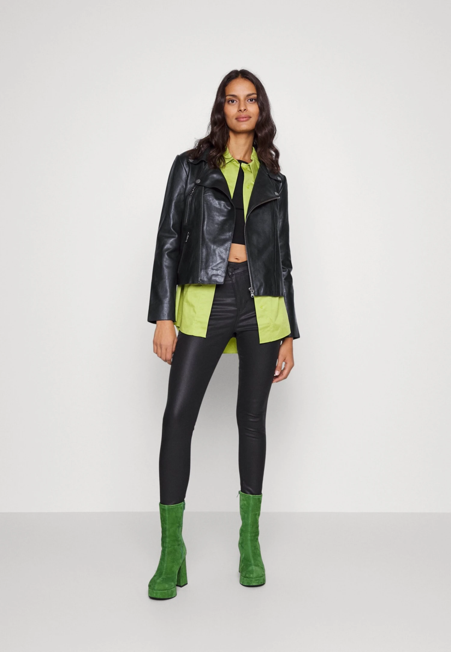 Mos Mosh Cami Leather Jacket - Leren Jas - Black 2 Mos Mosh Cami Leather Jacket - Leren Jas - Black - Afbeelding 2