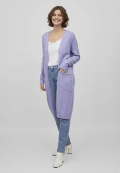 Vila Viril Long Cardigan - Vest - Sweet Lavender -Korting Dameskleding 3f5fac1c3c88453ca92523696d92a7bc