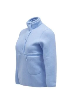 Peak Performance W Fleece Snap T-Neck - Fleece Trui - Hellblau -Korting Dameskleding 480a9d94208946beaeb3c2f747a4ac7d