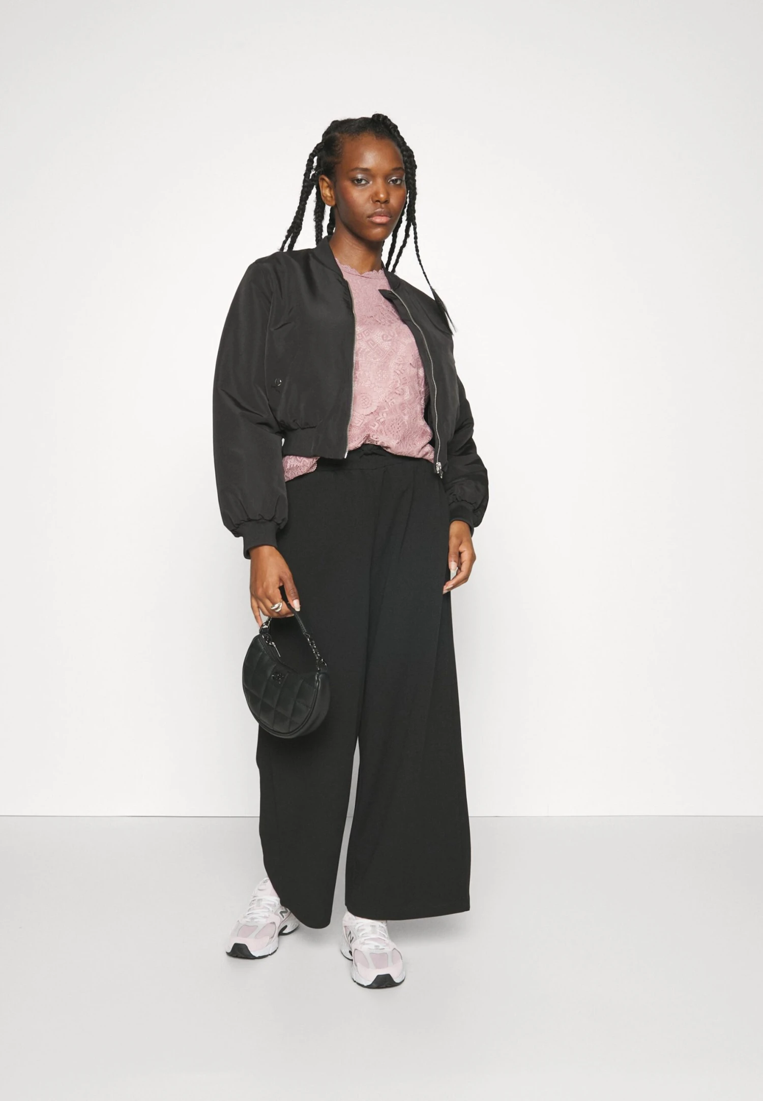 Noisy May Petite Nmjasa Wide Pant- Broek - Black 2 Noisy May Petite Nmjasa Wide Pant- Broek - Black - Afbeelding 2