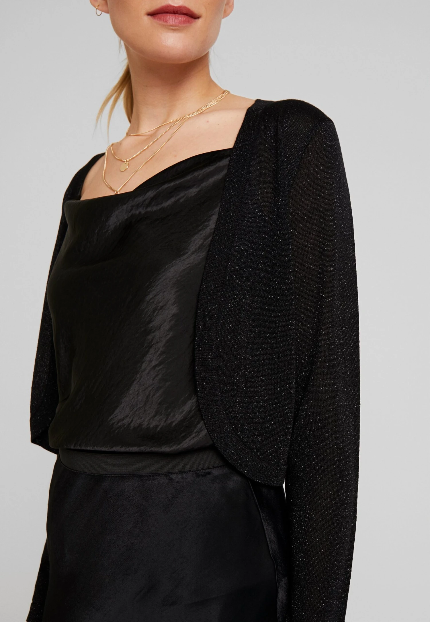 Kaffe Kaankra Bolero - Vest - Deep Black 6 Kaffe Kaankra Bolero - Vest - Deep Black - Afbeelding 6