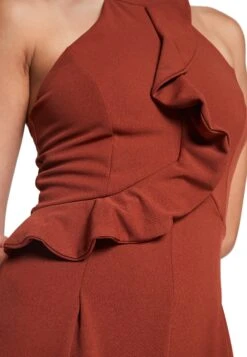 Wal G Penelope Frill - Jumpsuit - Burnt Orange -Korting Dameskleding a01560c223df4260a8e36e2d9a3bd729