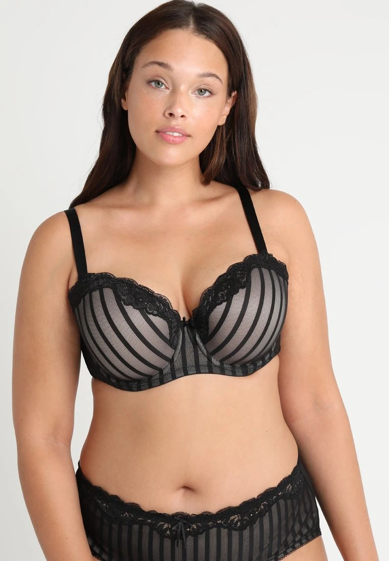 City Chic Fifi Bra - Beugel Bh - Black/Latte 1 City Chic Fifi Bra - Beugel Bh - Black/Latte