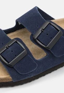 Pier One Leather Unisex - Pantoffels - Dark Blue -Korting Dameskleding a5a88158e25a4eb4b3e59dc262861c25