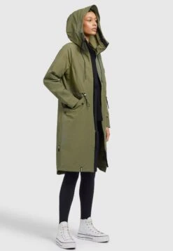 Khujo Marnia - Regenjas - Olivgrün -Korting Dameskleding b4760461d059494bb03d4d1d90703c0b