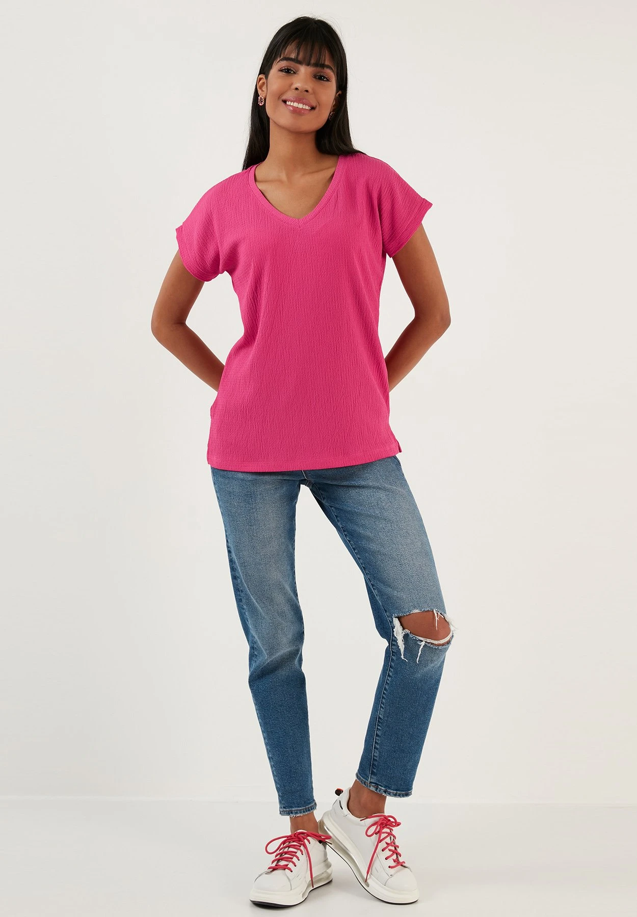 LELA Regular Fit - Blouse - Fuchsia 6 LELA Regular Fit - Blouse - Fuchsia - Afbeelding 6