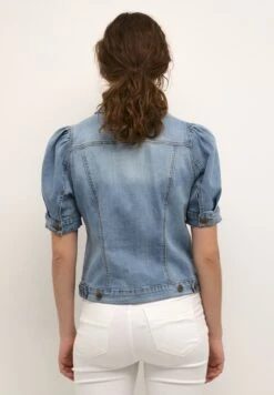 Culture Cubriana Ss - Overhemdblouse - Light Blue Wash -Korting Dameskleding caf30724fb854ba4a25318fdc837a63a