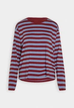 Monki Longsleeve - Dark Red/Blue -Korting Dameskleding cf577ad2d81442f9b091d5016aa0dba5
