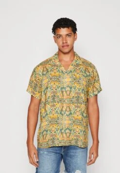 Kaotiko Shirt Jordania Unisex - Overhemdblouse - Mustard