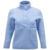 Peak Performance W Fleece Snap T-Neck - Fleece Trui - Hellblau