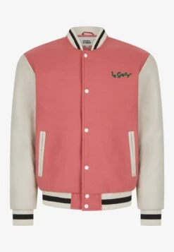 Lamar Varsity Jacket Unisex - Imitatieleren Jas - Coral -Korting Dameskleding dbaf6ce405c94beb84fbf4f1fadae289