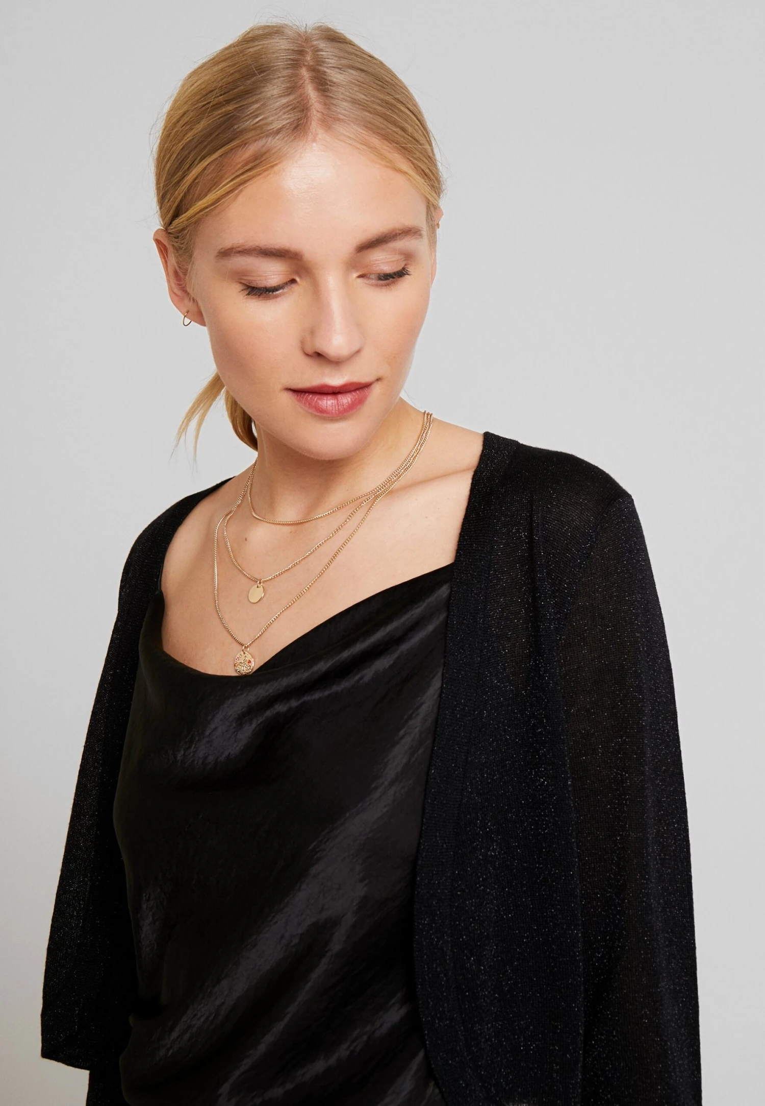 Kaffe Kaankra Bolero - Vest - Deep Black 4 Kaffe Kaankra Bolero - Vest - Deep Black - Afbeelding 4